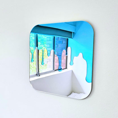 The Blue Drip Mirror