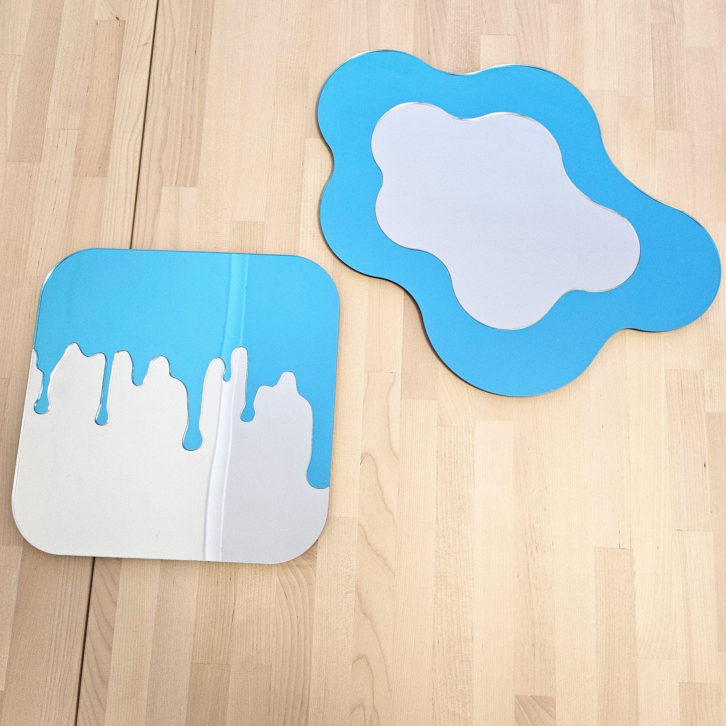 The Blue Wavy Mirror