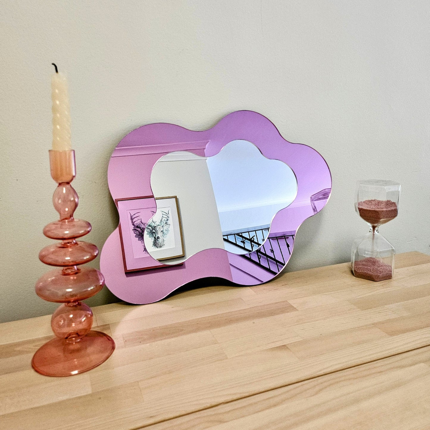 The Pink Wavy Mirror