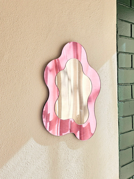 The Pink Wavy Mirror