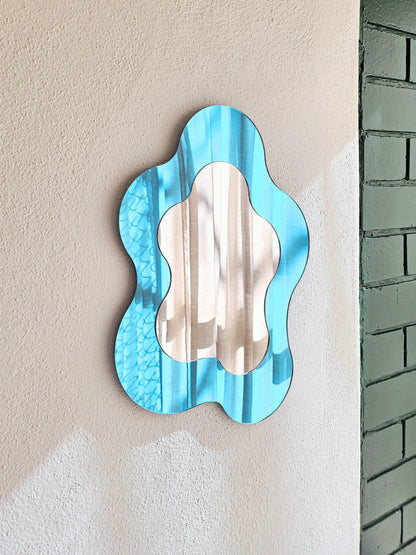The Blue Wavy Mirror