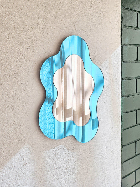 The Blue Wavy Mirror