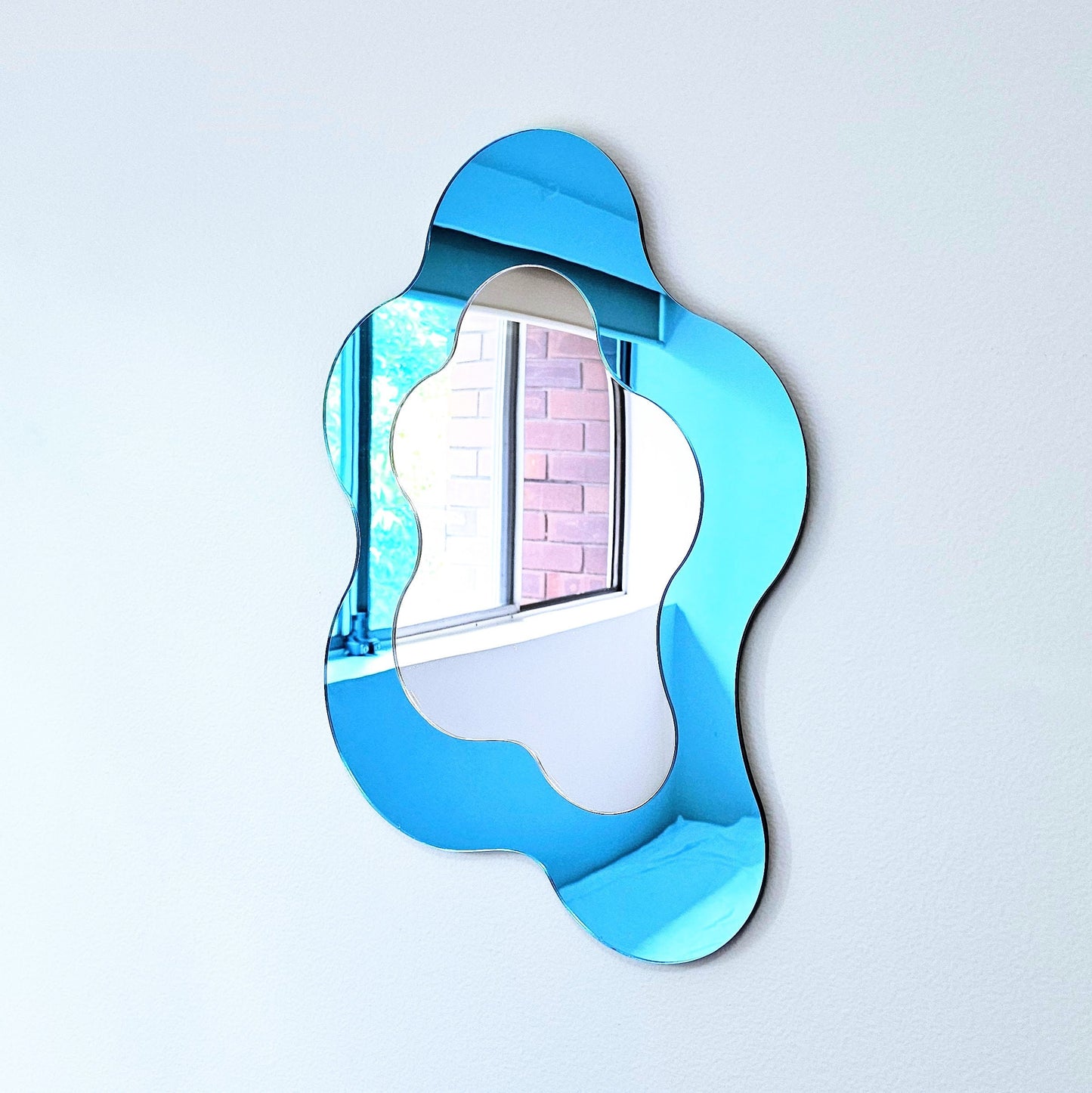 The Blue Wavy Mirror