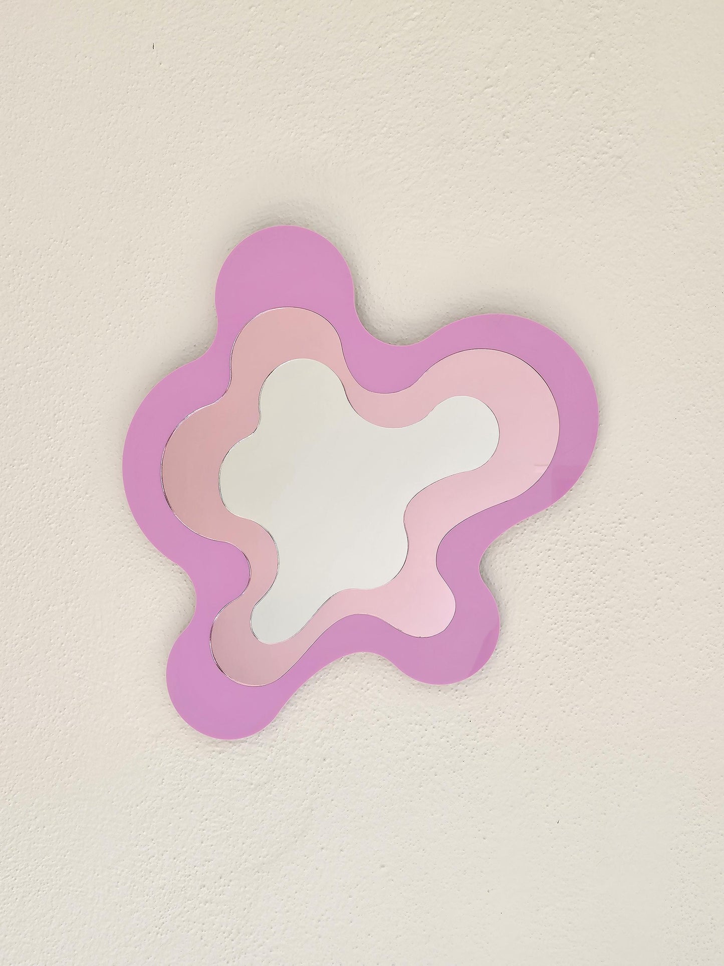 Pastel Pink Irregular Mirror