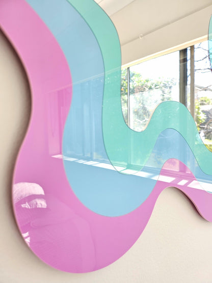 Rainbow Pastel Irregular Mirror
