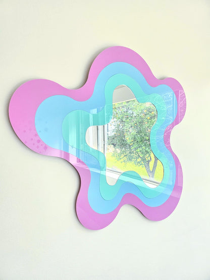 Rainbow Pastel Irregular Mirror