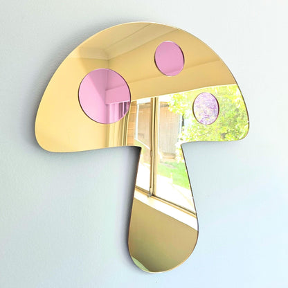 The Gold Mushroom Mirror