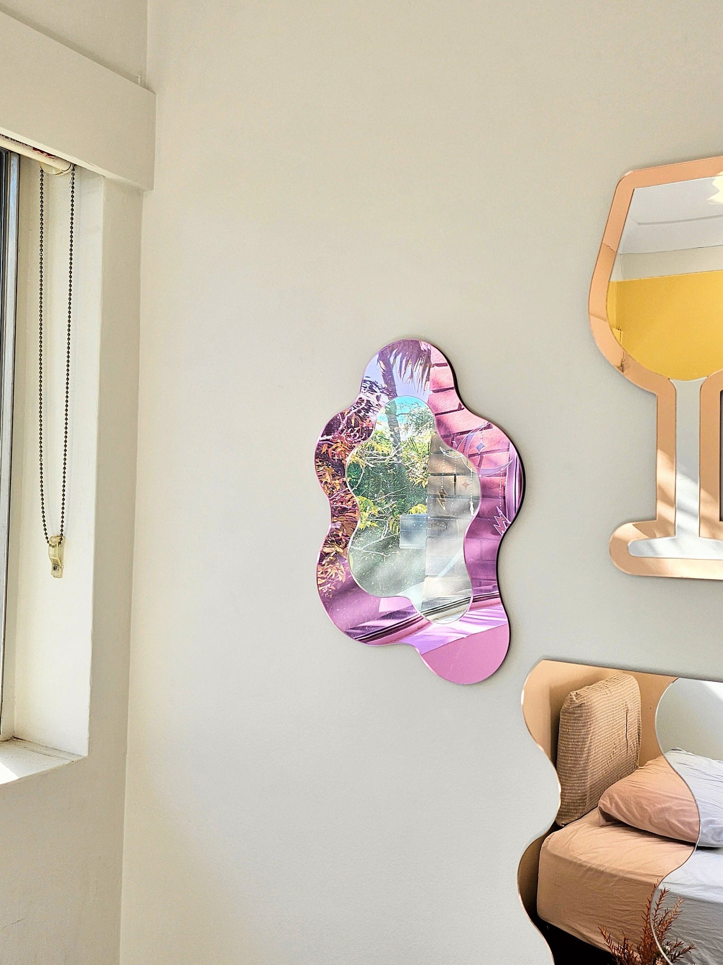 The Pink Wavy Mirror