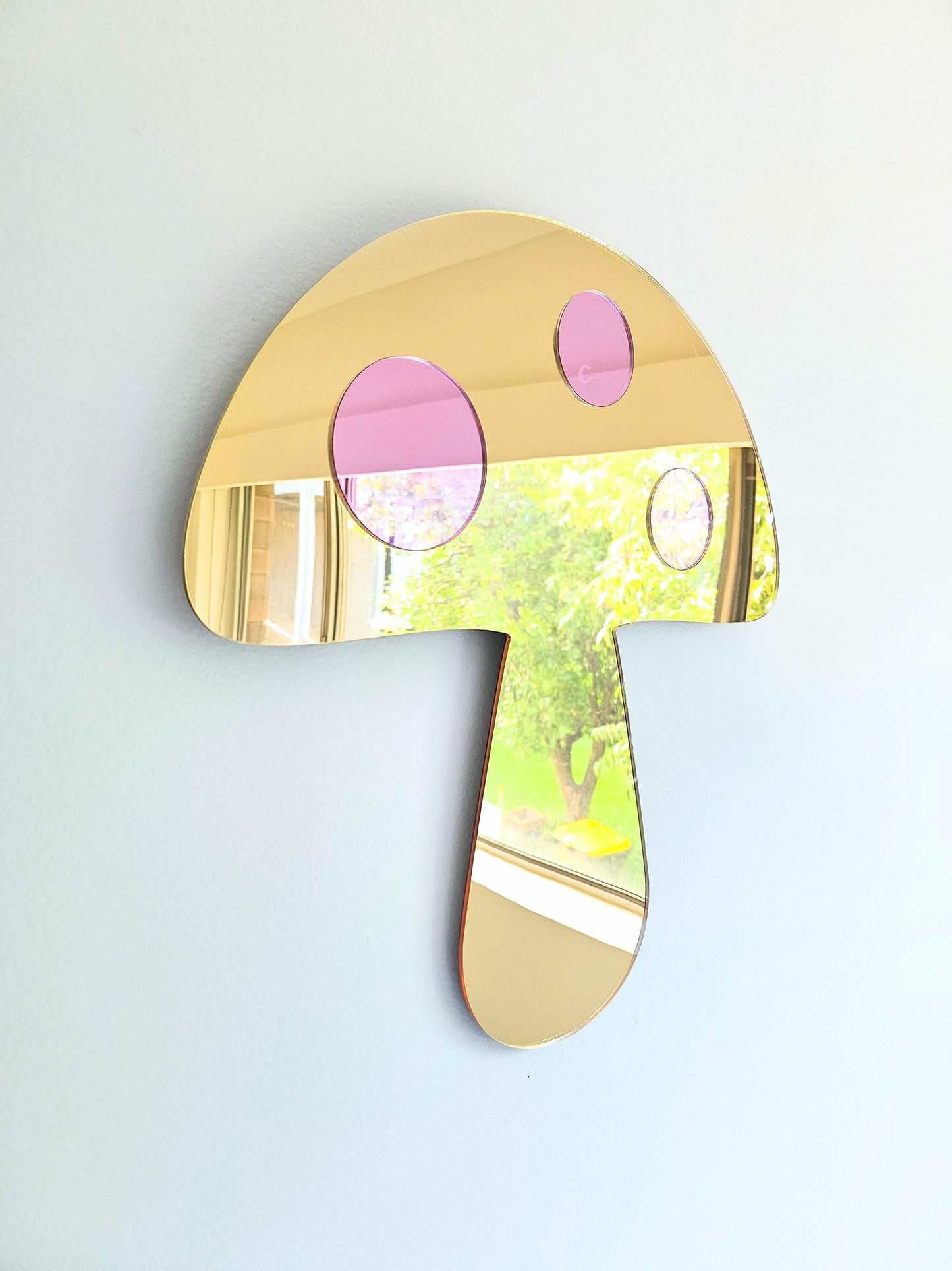 The Gold Mushroom Mirror