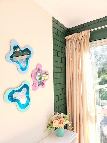 Pastel Pink Irregular Mirror