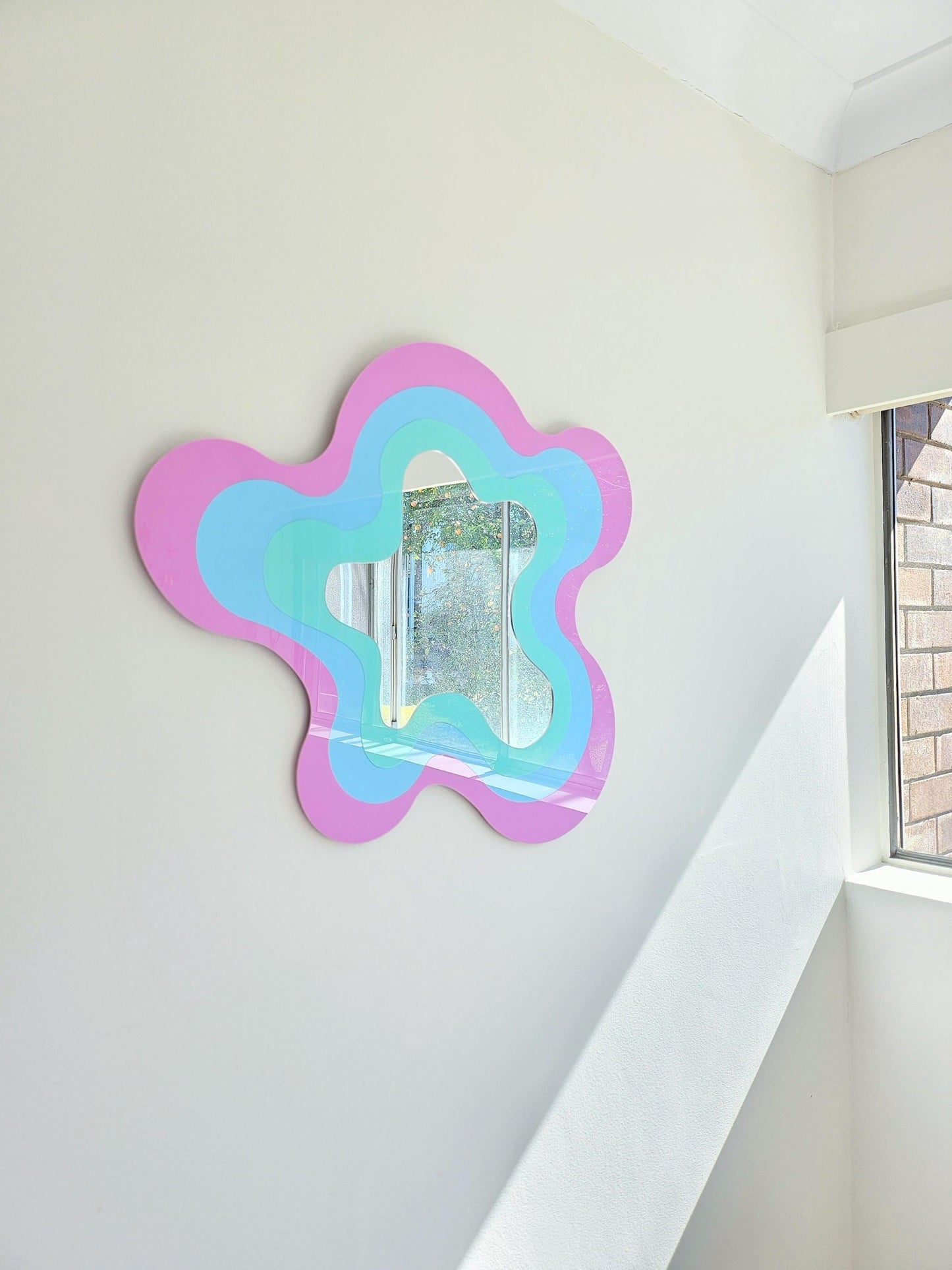 Rainbow Pastel Irregular Mirror