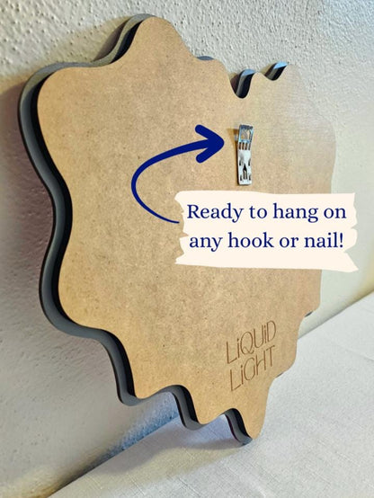 Pastel Blue Irregular Mirror