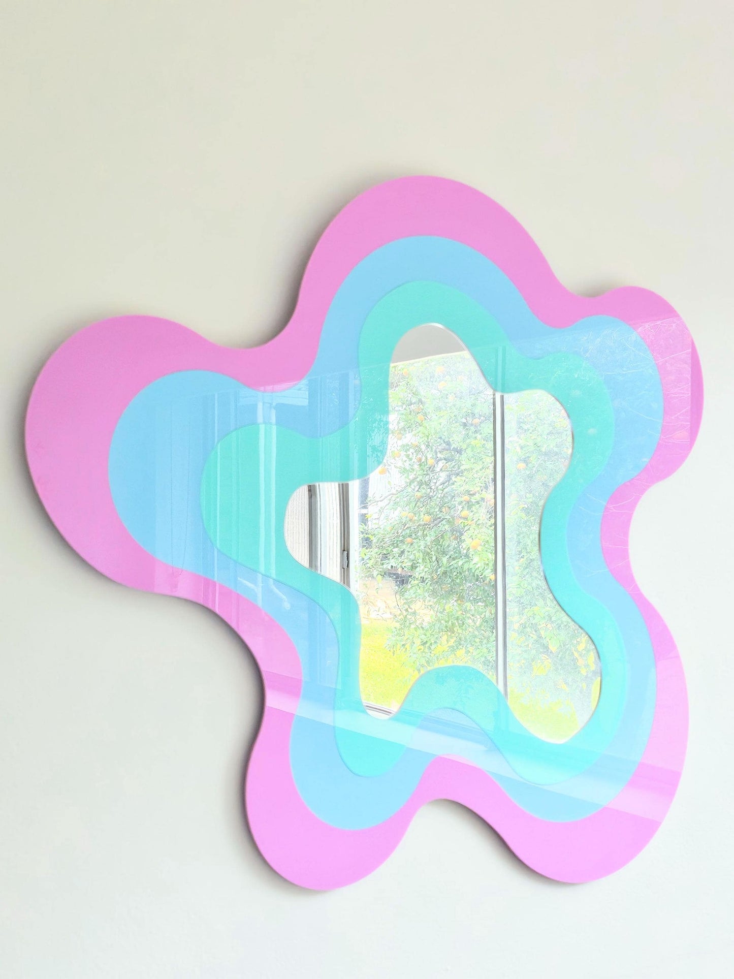 Rainbow Pastel Irregular Mirror