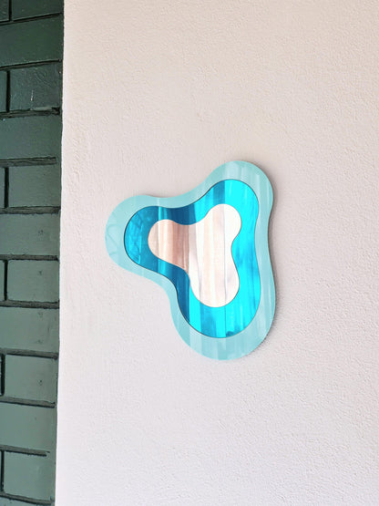 Pastel Green Irregular Mirror