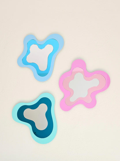 Pastel Pink Irregular Mirror